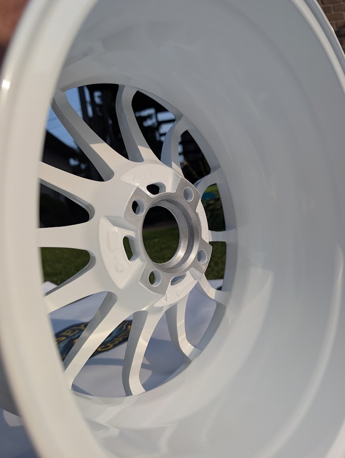Clean Gloss White Barrel Closeup